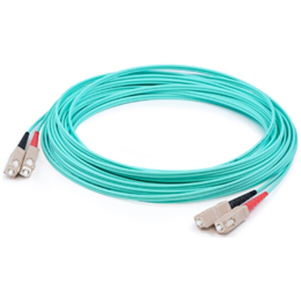 Add-On This Is A 1M Sc (Male) To Sc (Male) Aqua Duplex Riser-Rated Fiber ADD-SC-SC-1M5OM3 - main